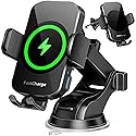 Wireless Car Charger, Fast Charging Phone Holder 3 in 1 Phone Mount Auto Clamping Car Accessories Compatible with iPhone 16 15 14 13 12 11 Xs XR