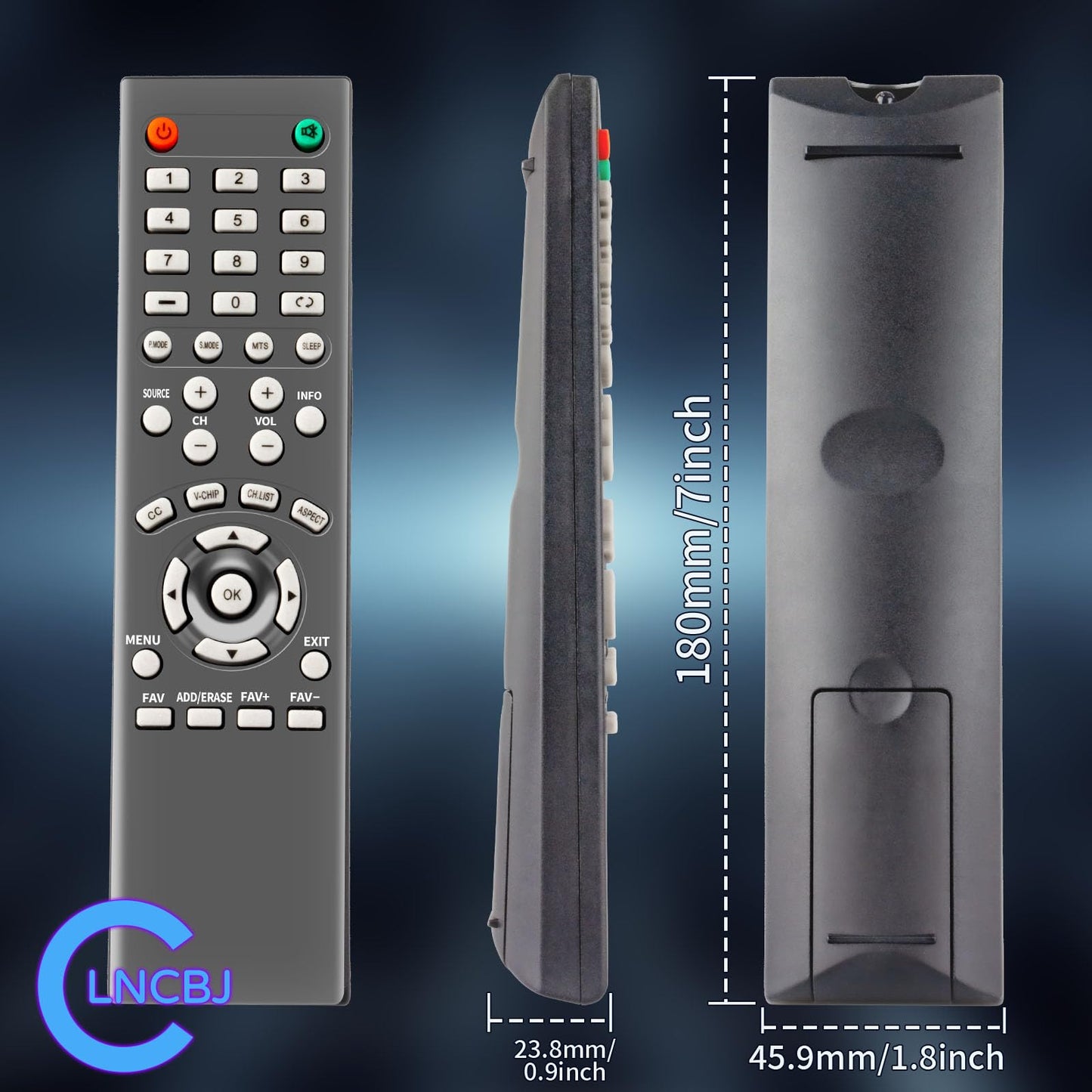 New RMT-24 Remote Control Compatible with Westinghouse TV DWM50F1Y1 WD32HT1360 WD55FB1530 WD50FC1120