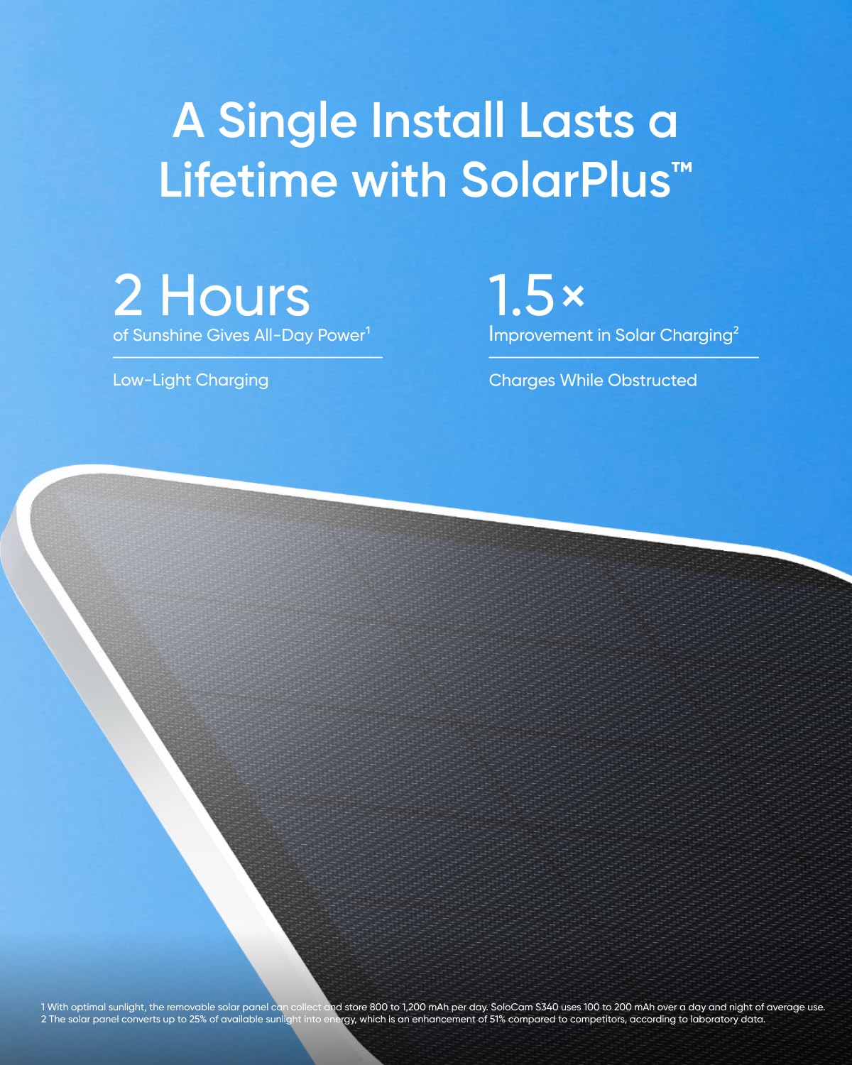 eufy Security SoloCam S340, Solar Security Cameras Wireless Outdoor, Cameras for Home Security, 360° Pan & Tilt Surveillance, No Blind Spots, 2.4 GHz