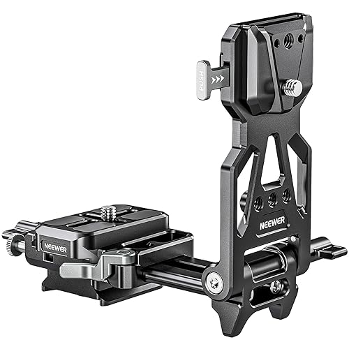 NEEWER V Mount Battery Plate with Arca Type Quick Release Plate, Foldable V Lock Mounting Adapter for NEEWER PS099E, Compatible with Camera Cage Video