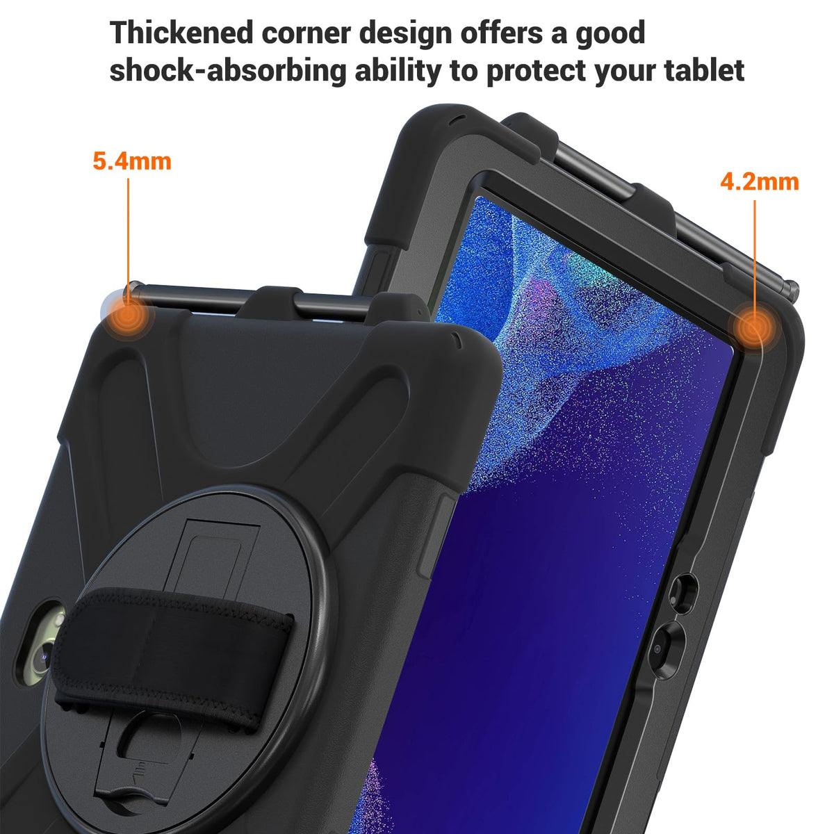 DreamerX for Samsung Galaxy Tab Active5 Pro 2025/Active 4 PRO/Active PRO 10.1 Case, Heavy Duty Rugged Shockproof Drop Protection Cover with 360