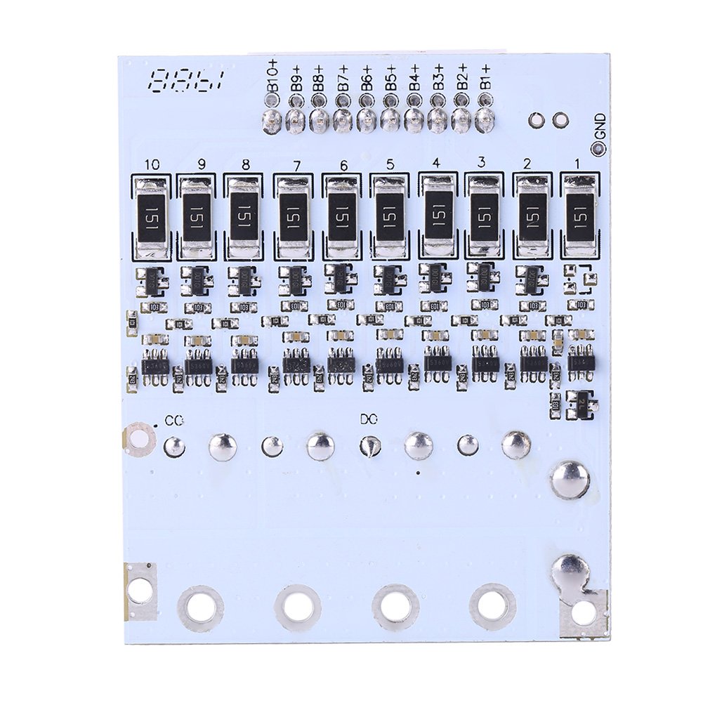 DC42-45V Input Battery PCB Board for 10 Packs 36V Li-ion Cell 40A w/Balance, Power Equipment