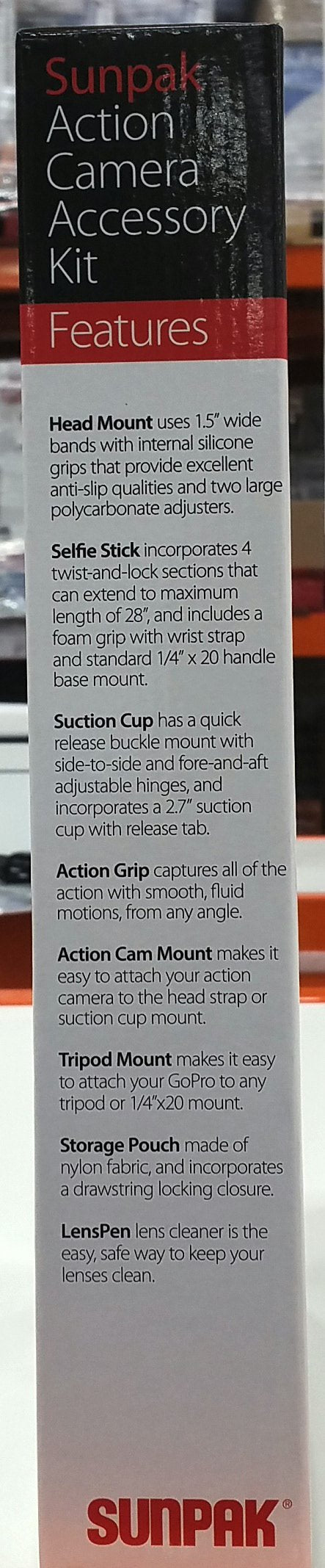 SUNPAK Action Camera Accessory List