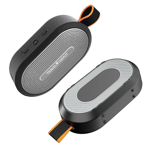 Travel Depot Magnetic Bluetooth Speaker, Wireless Portable Bluetooth Speaker for Golf Cart, IP66 Waterproof, 18H Playtime, TWS Pairing, BT5.3