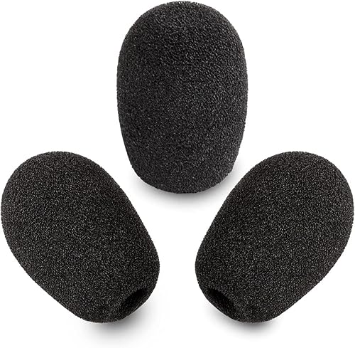 LEFXMOPHY Mic Foam Replacement for Razer Kaira/Kaira X/Barracuda X/Kraken V3 Pro Gaming Headset Microphone Pop Filter Cover, 3pack Windscreen