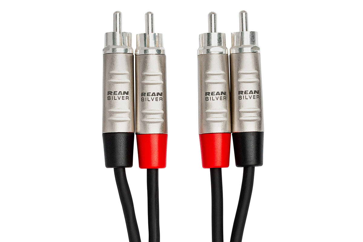 Hosa HRR-010X2 Pro Stereo Interconnect Dual RCA Cable - 10 foot