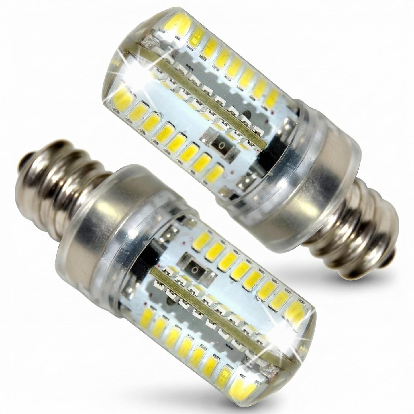 Delyle E12 LED Bulb, 3W?110V LED Light Bulbs Cool White Compatible with Brother LS-2125, LS-2125b, LS-2125i, LS-2129, LS-2130, LS-2150, LS-2160 Sewing