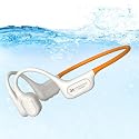 Soft Liquid Silicone Bone Conduction Swimming Headphones Underwater,IPX8 Waterproof Earbuds,Open Ear Swim Headphone with Skin-Friendly