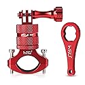 HSU Bike Handlebar Mount for Gopro Hero 13/12/11/10/9/8/7/6/5/4 AKASO Campark Osmo Action 3/4 and Other Action Cameras, 360 Degrees Rotary Motorcycle