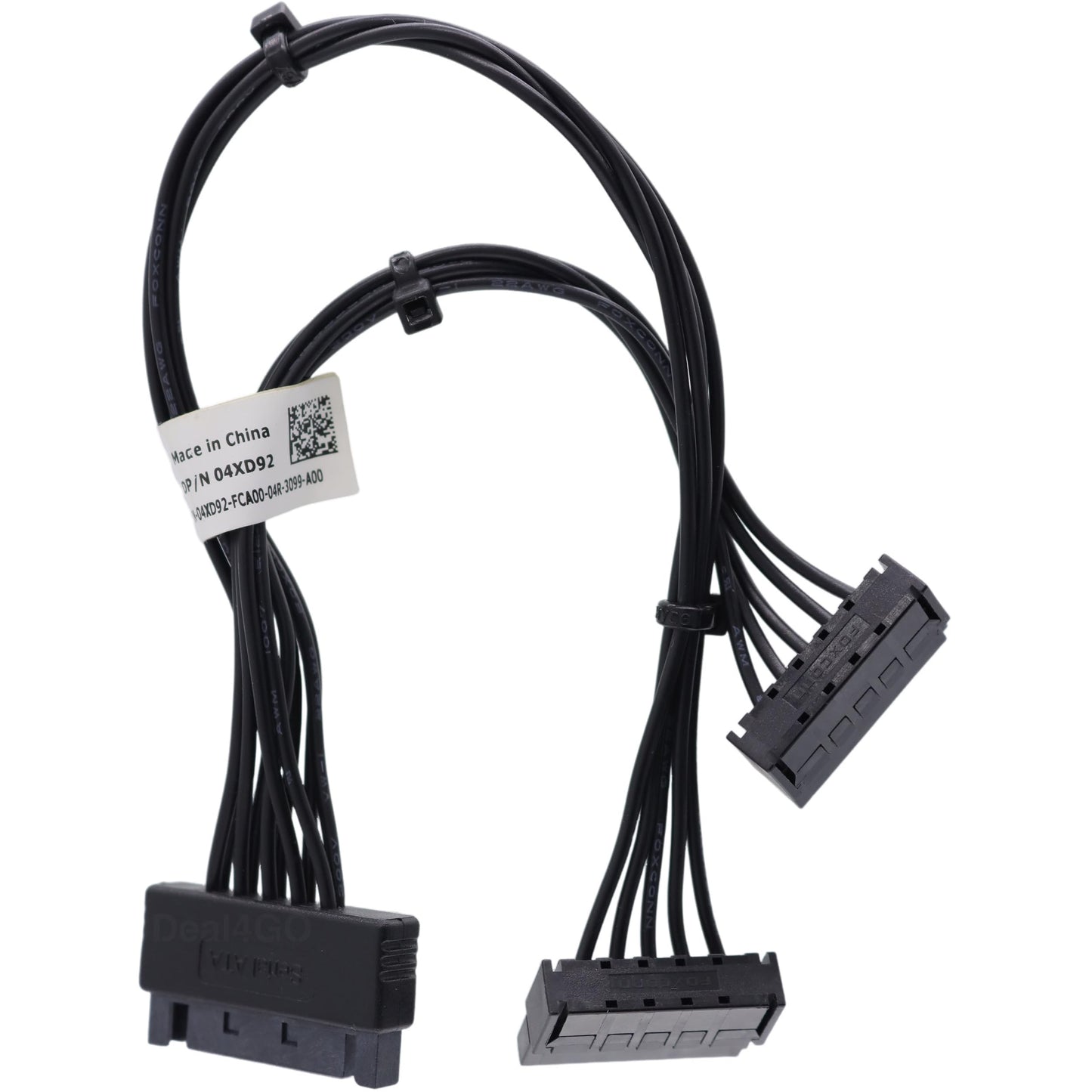 Deal4GO SATA Power Hard Drive HDD Cable 4XD92 replacement for Dell XPS 8940 8950 OptiPlex 7000 7010 Precision 3640 3650 MT Tower Desktop, Black
