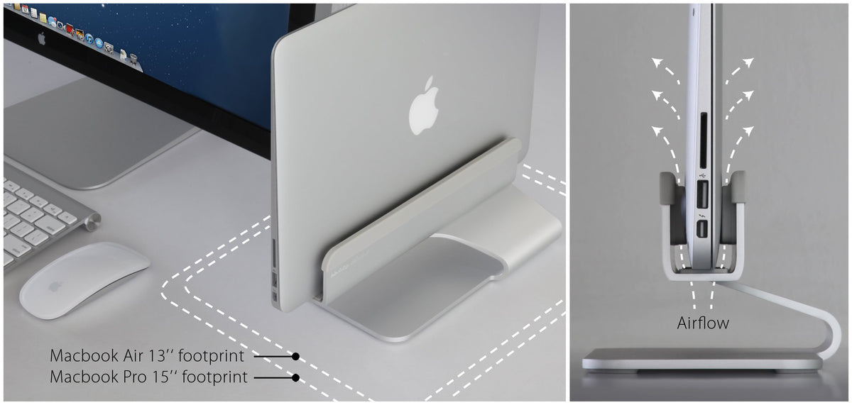 Rain Design 10038 mTower Vertical Laptop Stand - Space Gray