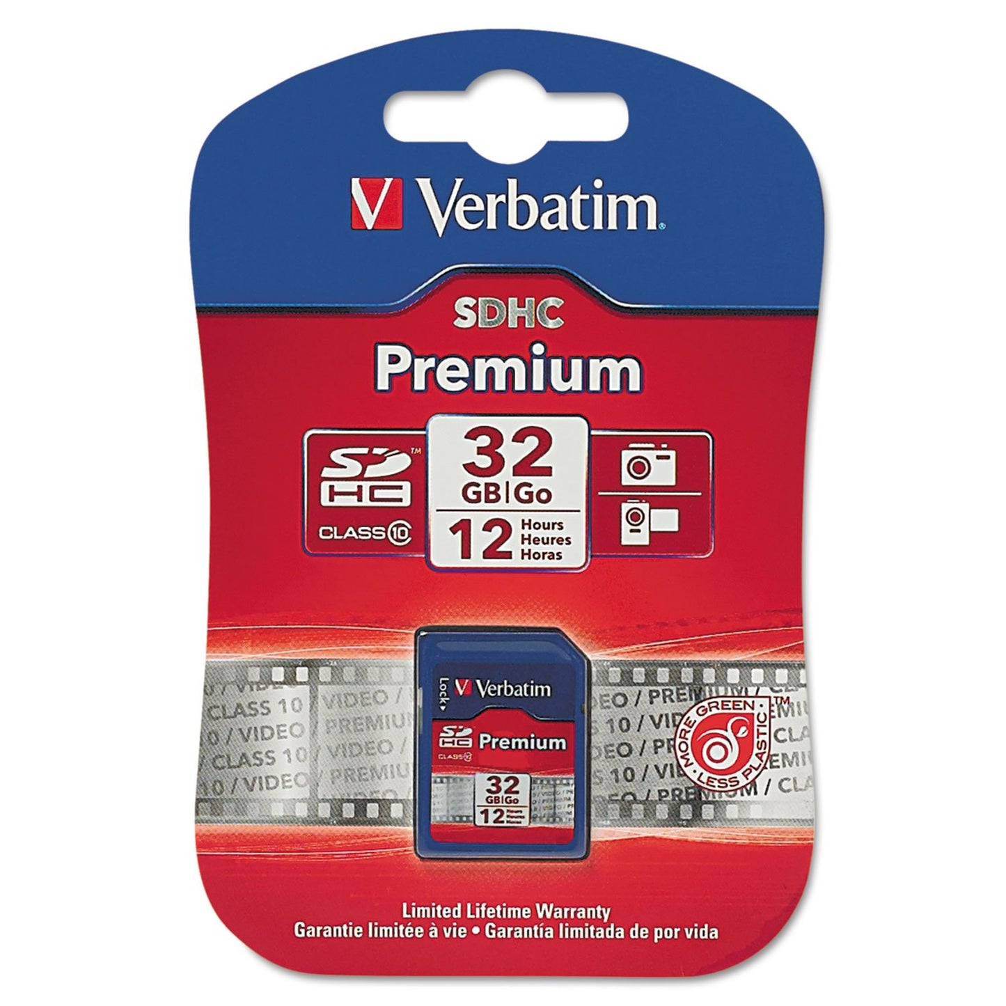 Verbatim 96871 Premium SDHC Memory Card, Class 10, 32GB