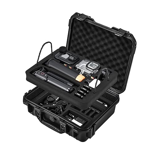Hard Case Organizer For Gopro Hero 13/12/11/10/9/8 Media Mod/Volta/Protective Housing/Chest Mount Creator Edition Accessories Waterproof Travel