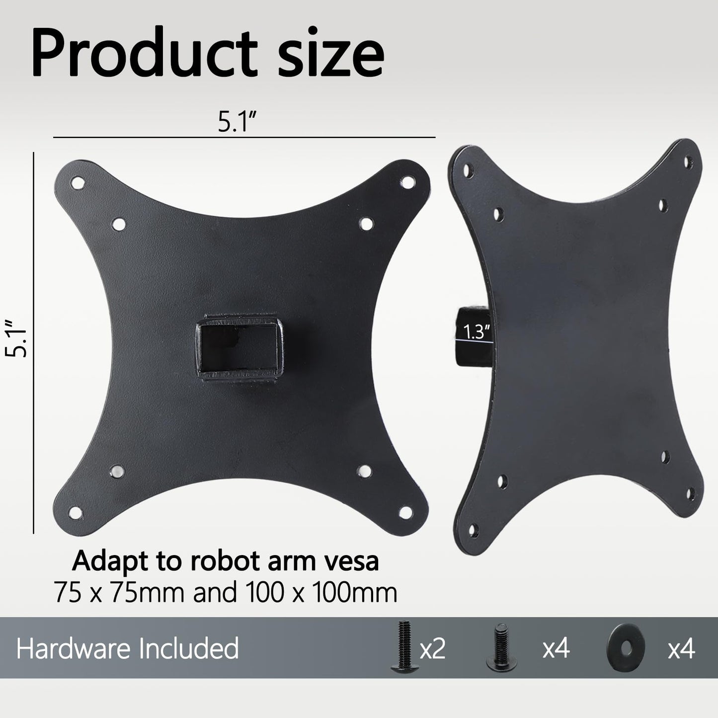 24B1XH VESA Adapter Compatible with AOC 22" 24" 27" Monitor?Fits 22B1H, 22B1HS, 24B1H, 24B1XH, 27B1H?- 75x75 to 100x100 Wall Mount