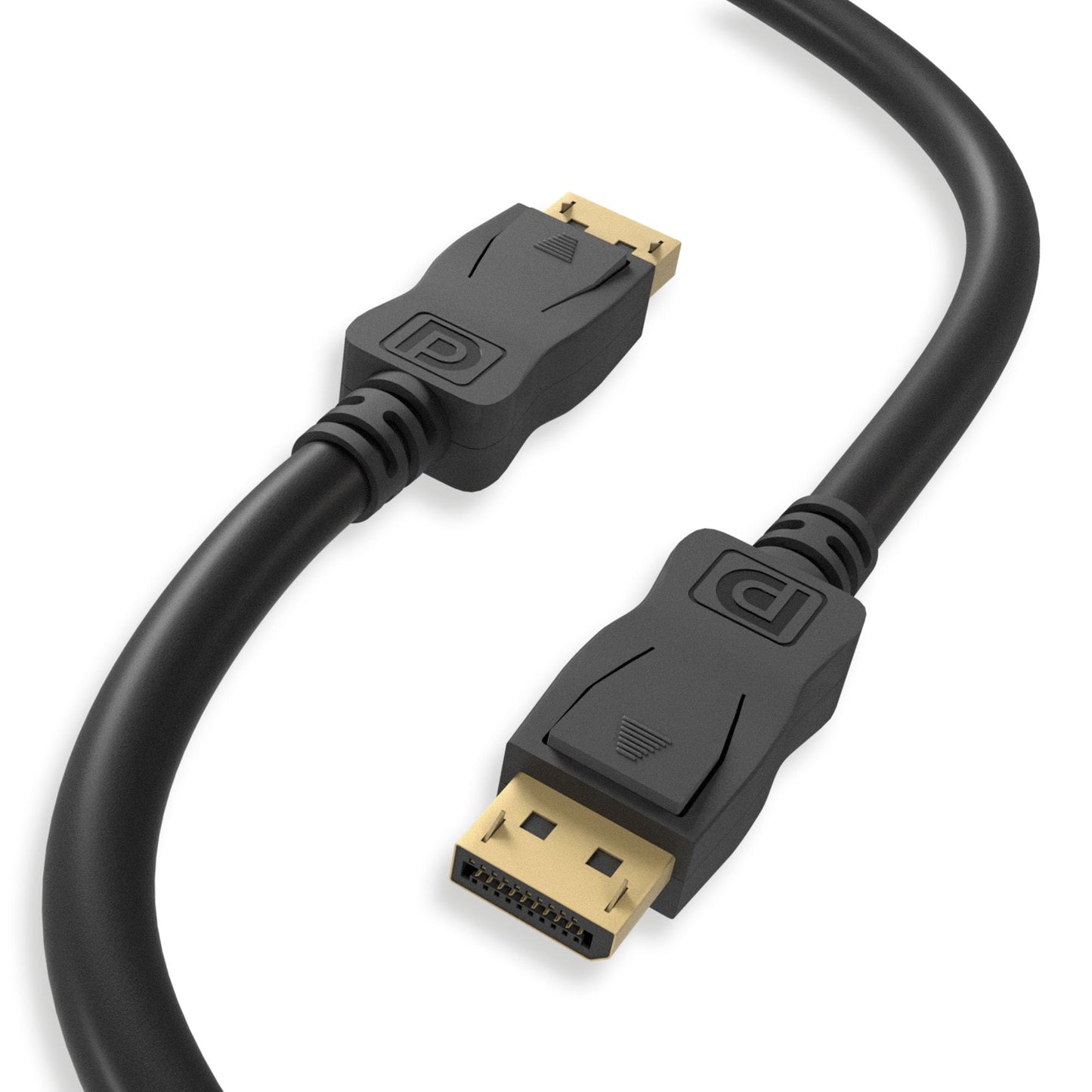 Cablelera VESA Certified 8K DisplayPort Cable, 8K 60Hz, HDR, 3D, 32.4Gbps, DSC1.2, HBR3, Performance Tested, NVIDIA, AMD, Gaming Display, Black, 6ft