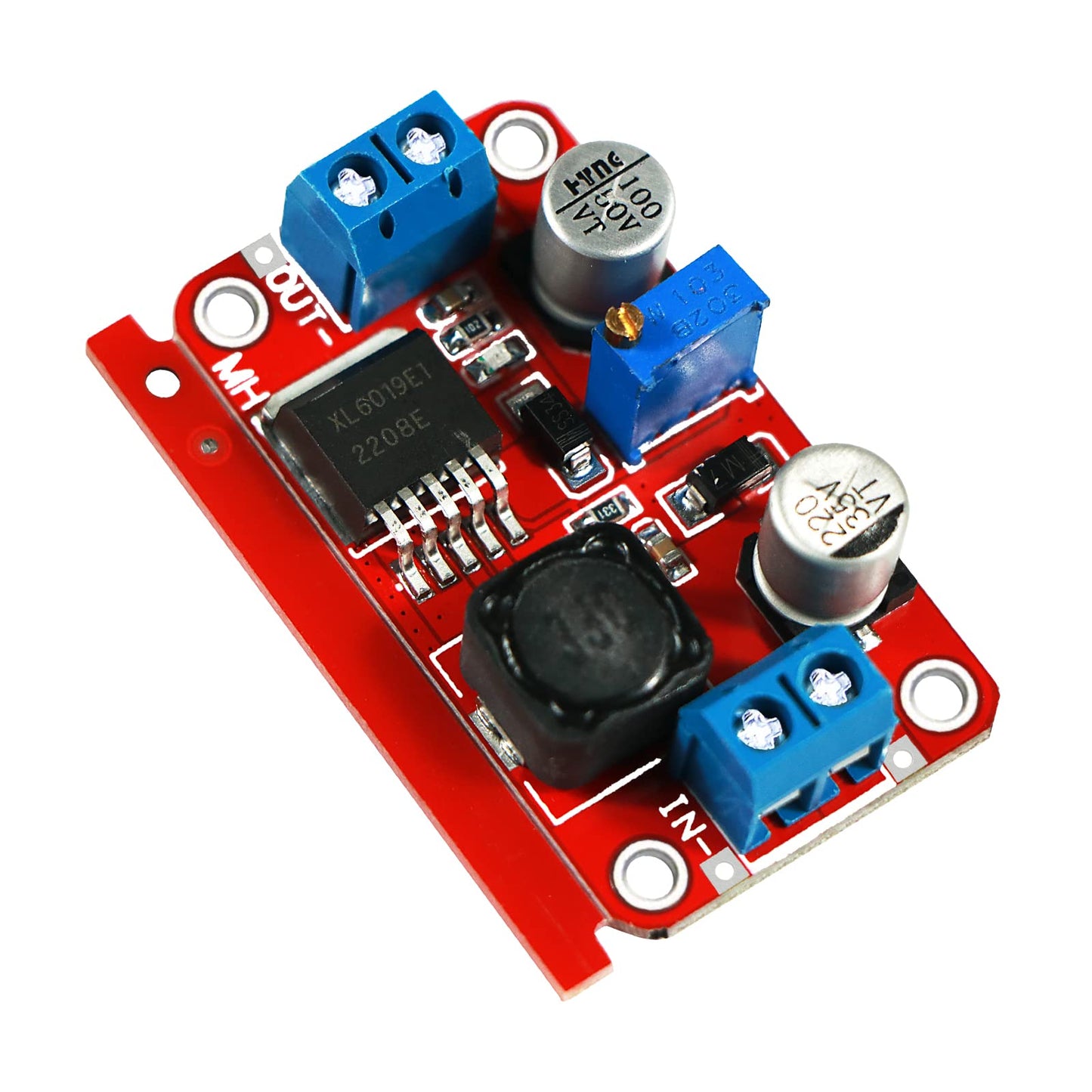 XL6019 5A High Power Current DC to DC Step-up 5V 6V 12V 24V 3-35V to 5-40V XL6019 Converter Adjustable Voltage Regulator Power Modules Boost Module…