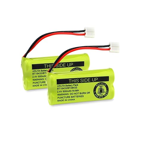 Kruta BT18433/BT28433 BT184342 BT284342 BT1011 BT-1011 800mAh 2.4V Replacement Cordless Phone Battery Compatible with CS6209 CS6219 CS6229 DS6151