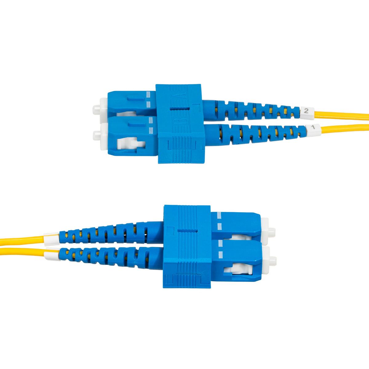 StarTech 32.8ft/10m OS2 Fiber Cable, SC to SC, 9/125 Duplex, LSZH