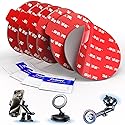 Sticky Adhesive Pad for Suction Cup: 6Pcs 3.15" Heat Resistant Double Sided Tape Replacement for Dashboard Car Mount, 80mm Round Sticker for Dash