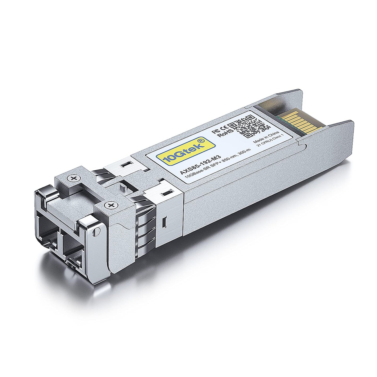 10Gtek 10GBase-SR SFP+ Transceiver, 10G 850nm MMF, up to 300 Meters, Compatible with Mellanox MFM1T02A-SR