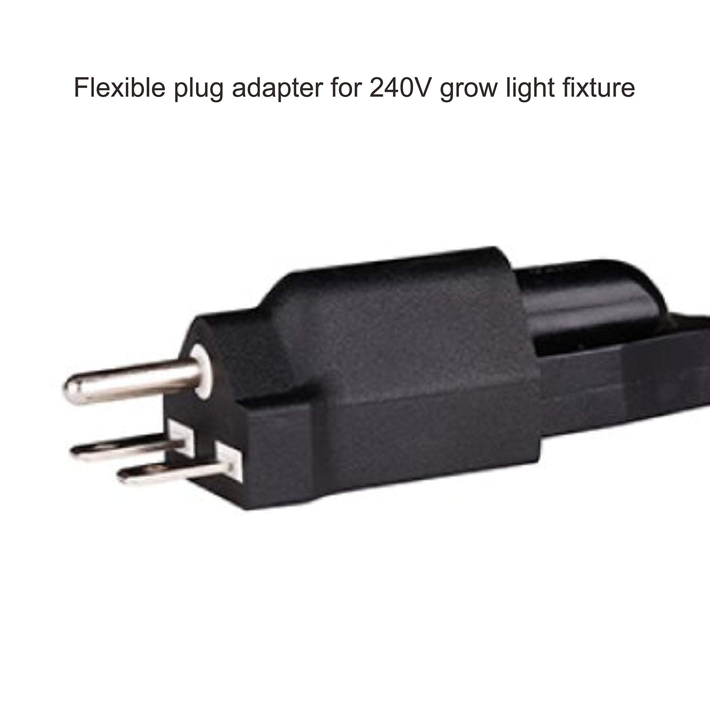 BloomGrow US Plug Adapter 120V to 240V Black Plug Converter Electrical Converter 6-15P to 5-15R Power Plug Adapter 3 Prong Electrical Converter (1 PC)
