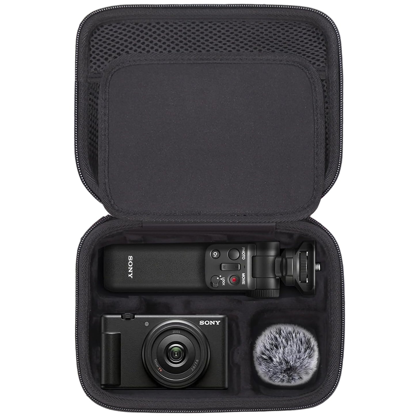FBLFOBELI EVA Hard Storage Case for Sony ZV-1 / ZV-1F / ZV-1 II Digital Vlog Camera Vlogger Accessory Kit, Shockproof Protective Container Bag