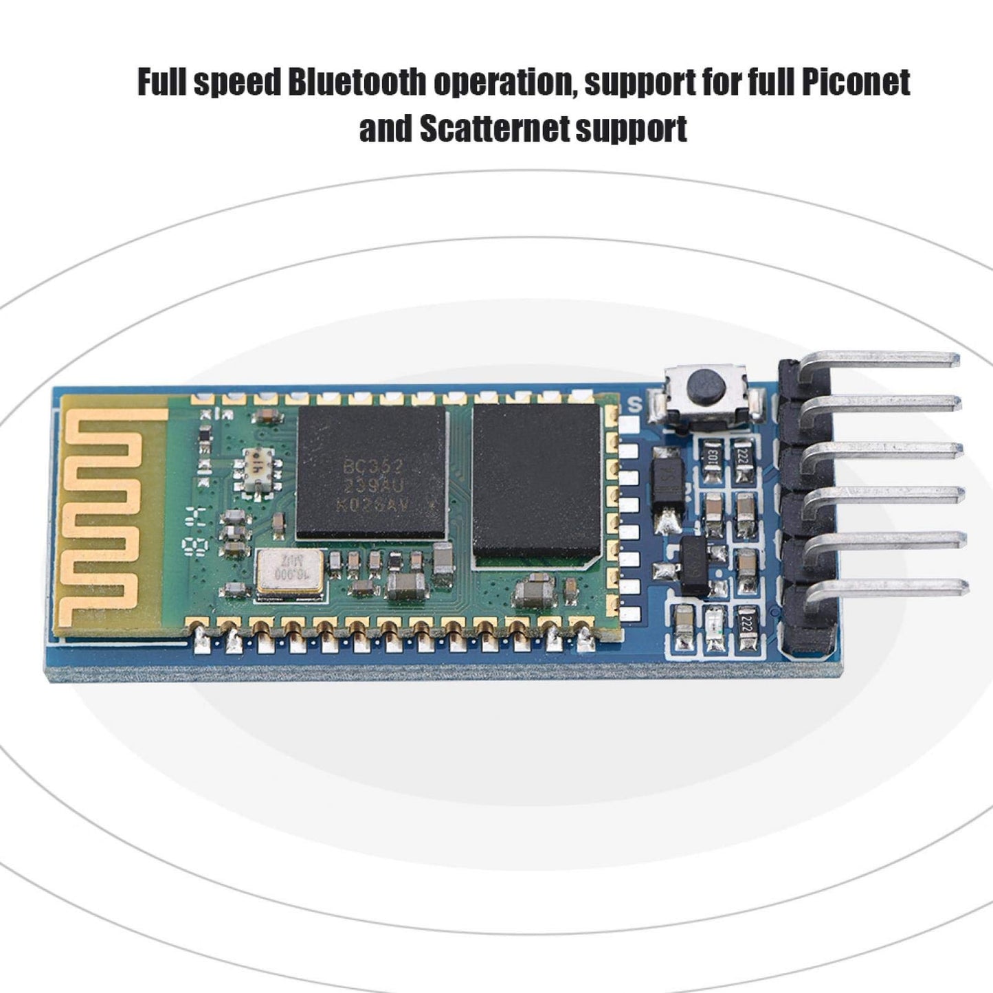 Wendry Bluetooth Transceiver Module, Bluetooth Module Bluetooth Transceive Serial BT Module,Enhanced Data Rate,Full Speed Bluetooth