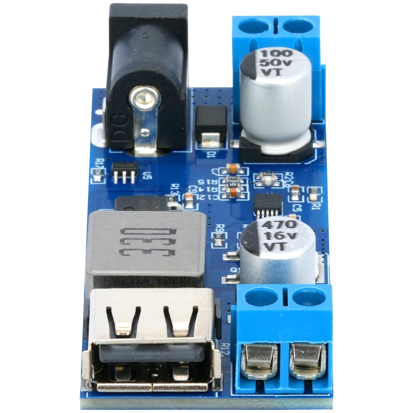 MTDELE 2Pcs 5V Buck Converter 5A DC 9V 12V 24V to DC 5V 9-36V to USB 5V Transformer Dual Output Voltage Regulator Board Module