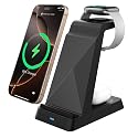 2026 3 in 1 Charging Station Fast Charging for iPhone,Wireless Charger for iPhone 17 16e 16 15 14 13 12 11 X Pro Max & Apple Watch - Wireless Charging