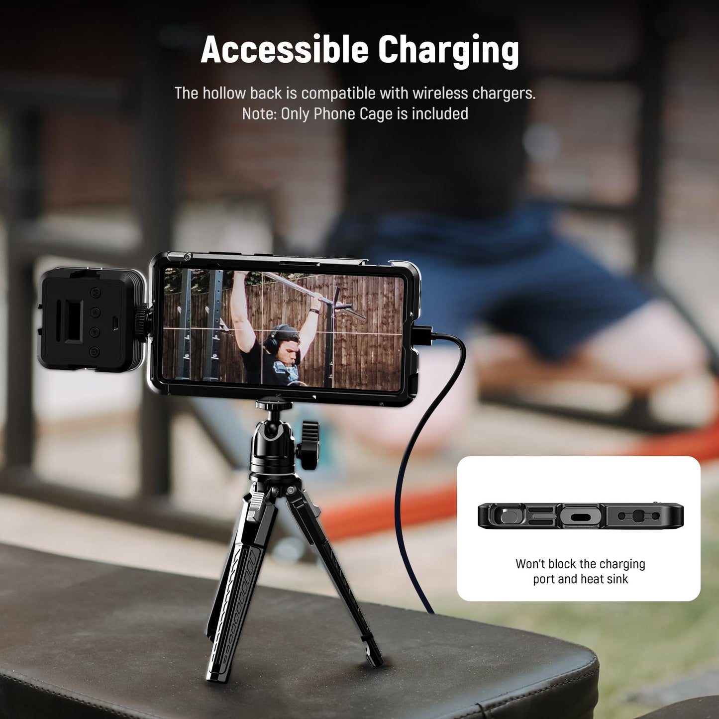 NEEWER S25 Ultra Phone Cage, Mobile Video Rig Phone Stabilizer with 67mm Filter Adapter, 17mm Lens Backplate, T Mount Lens Adapter, Compatible
