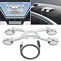Starlink Mini Mount,Adjustable Starlink Mini Suction Cup Mount with 3M Car Charger Cable,Starlink Mini Car Mounting Kit(White)