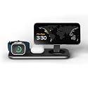 Satechi Qi2 Trio Wireless Charging Pad, 3 in 1 Wireless Charging Station, Qi2 15W Fast Charger for iPhone 17/16/15/14/13/12, 5W for AirPods and 5W