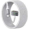 LISEN USB-C to Magnetic 3 Cable (6.6FT) for M4 MacBook Air Pro Charger, 140W Magnetic Safe 3 Cable for MacBook Air (15''/13'' M4 2025, M3 2024, M2