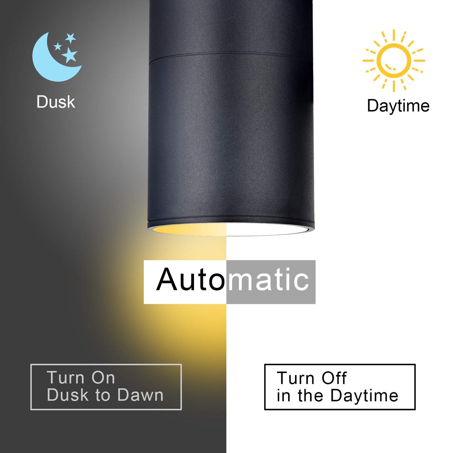 rosykite Dusk to Dawn Outdoor Lighting, Up and Down Lights Outdoor Wall Sconce - LED Light Lamps A19 Included,Exterior Light Fixture Outdoor Wall