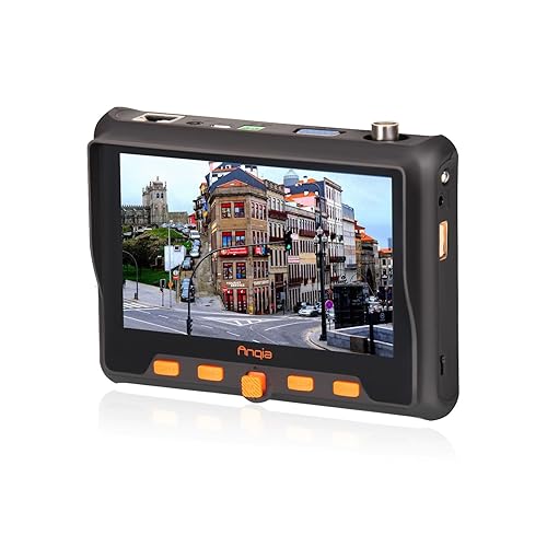 5" CCTV Security Camera Tester,Multi-Function AHD TVI CVI CVBS 4 in 1 Analog Video and Cable HD CCTV Tester PTZ Control 12V Power Output - 5800S