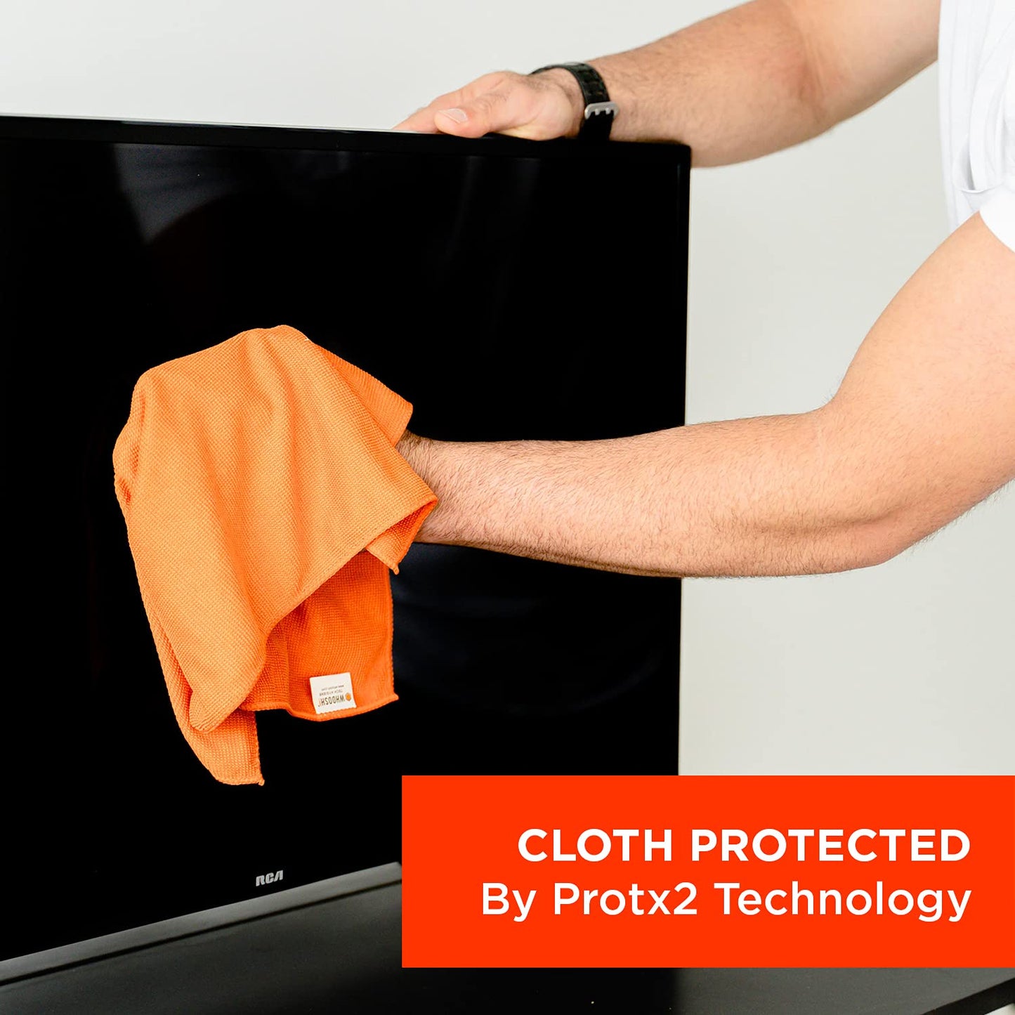 WHOOSH! Microfiber Cleaning Cloth, 3 Pack, Glasses and Screen Cleaning Cloth, Suitable for TV, Car Screen, Computer, Laptop, iPad, MacBook, Smart