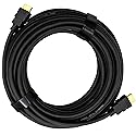 UltraPoE 4K High-Speed HDMI Cable, 10 Ft Black Ethernet Cord, Compatible with TV, PS5, Laptop, Display, Projector, VR