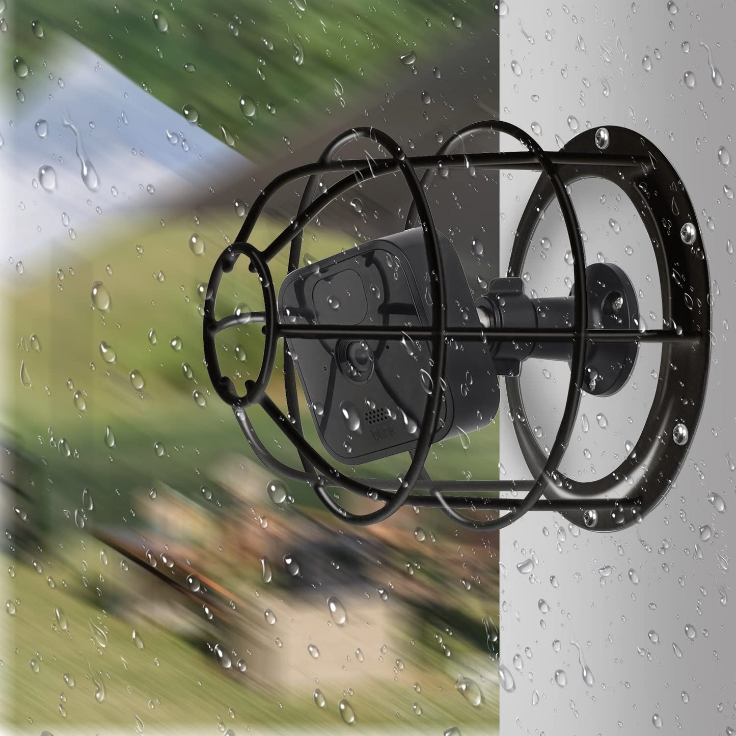 UYODM Anti-Theft Camera Mount Cage and Wall Mount Bracket - Compatible with Blink Outdoor/Mini/XT2/XT3/YI/Wyze/eufycam/Nest Camera