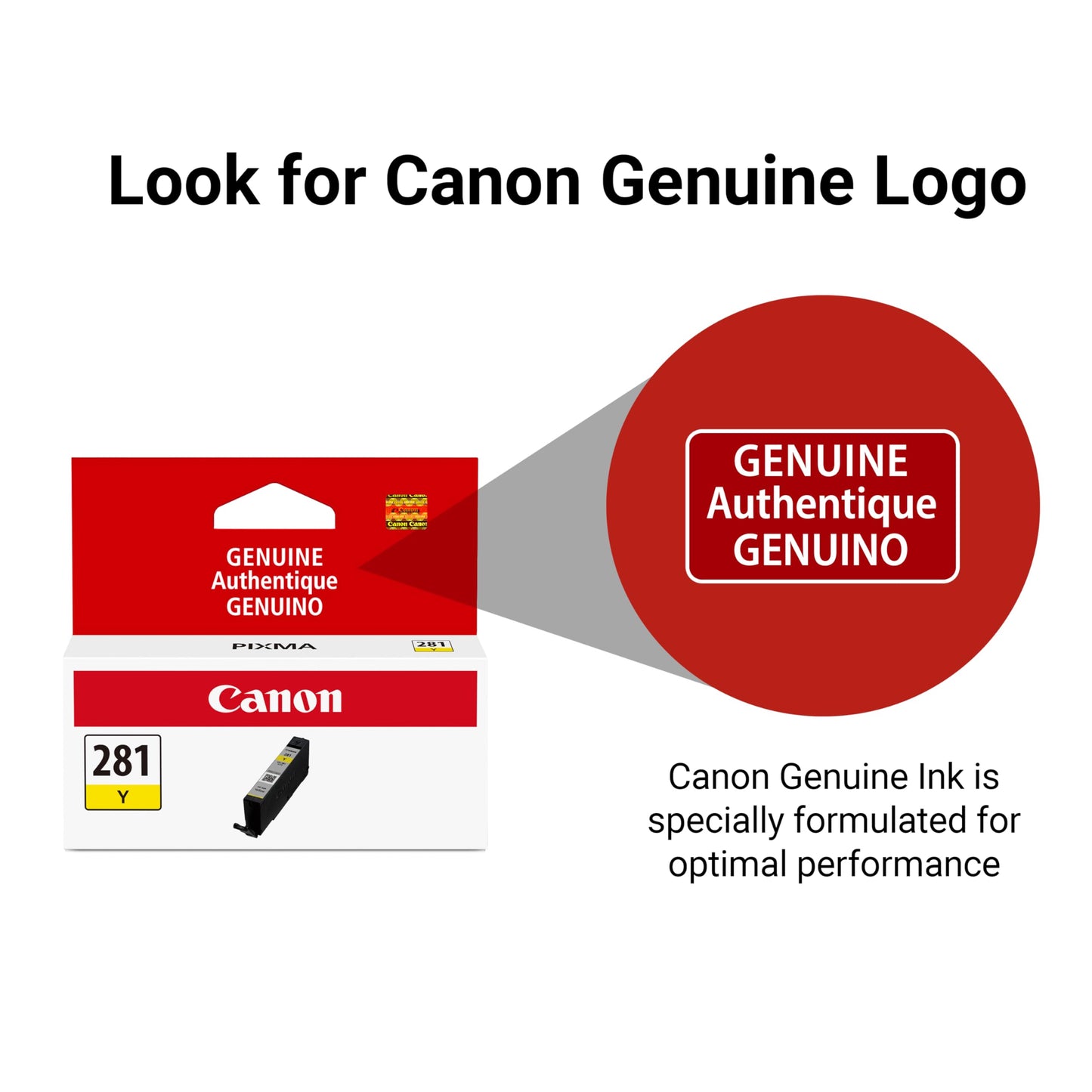 Canon CLI-281Genuine Yellow Ink Tank, Compatible with TR8520, TS9120,TS8120, TS6120, TS9521C/a, TS9520/a, TS8220, TS6220, TS8320, TS6320, TS702/a,