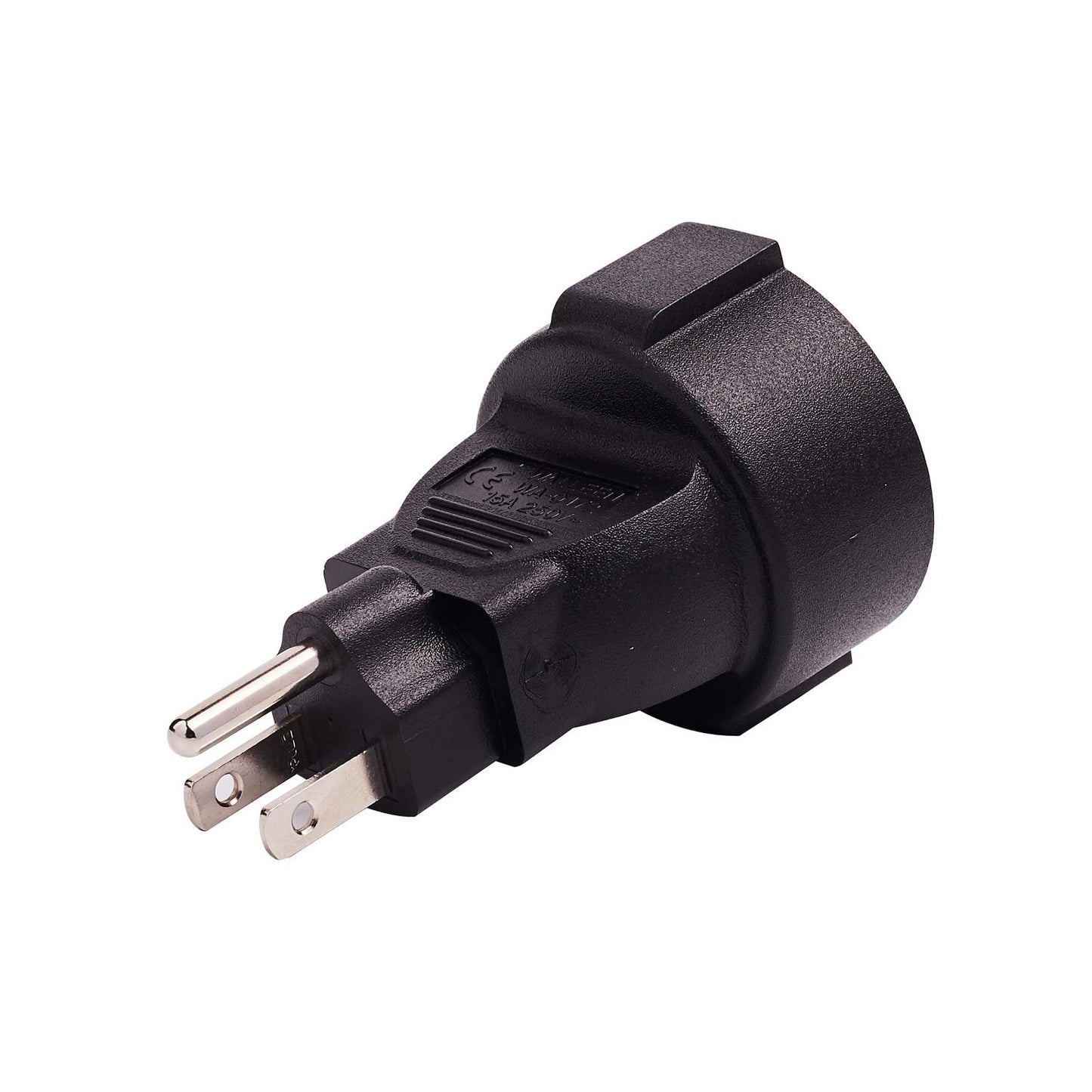 JORINDO Nema 5-15P to Germany Socket AC Adapter,USA Male 3 pin to Europen 2 Round Hole Female Power Converter,Us Standard Plug 5-15P to German Socket