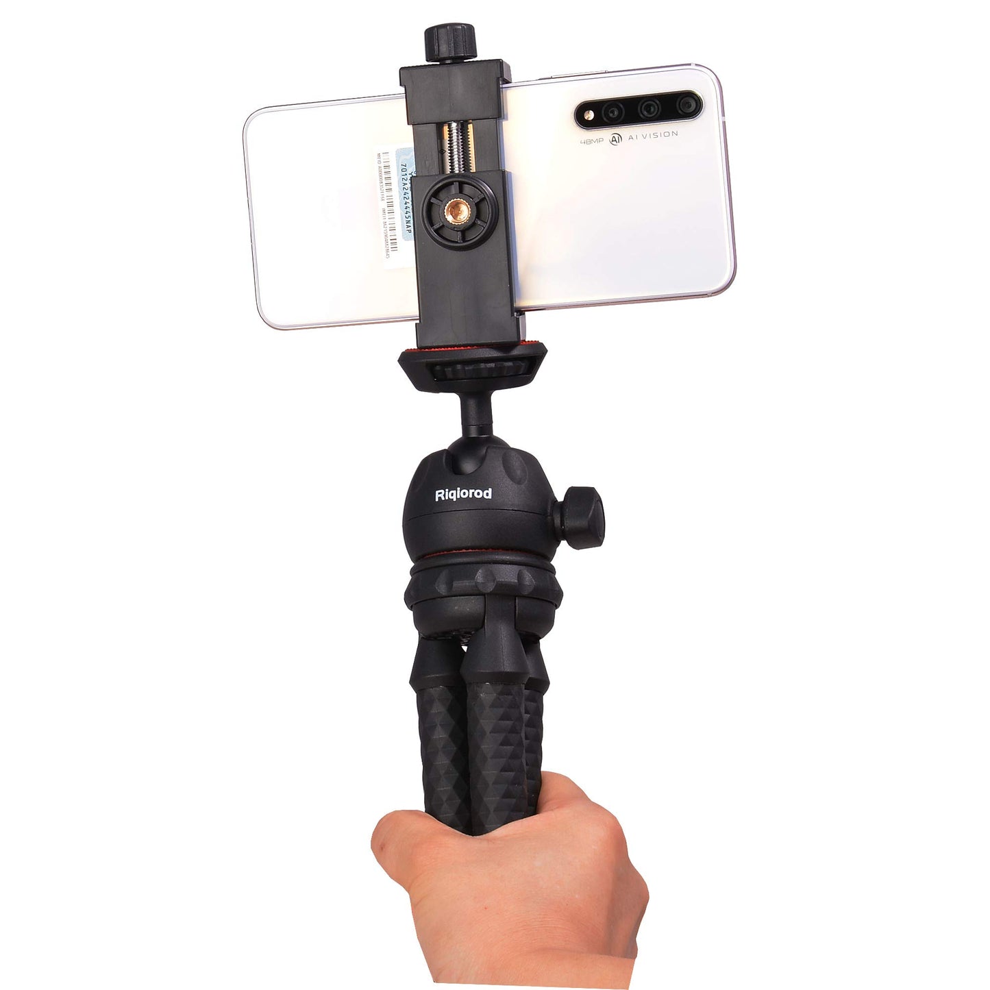 Phone Tripod Mount, 2X Phone Holder for Tripod Adapter with 2xPhone Camera Remote Controller, Phone Clip Holder Compatible with iPhone HTC
