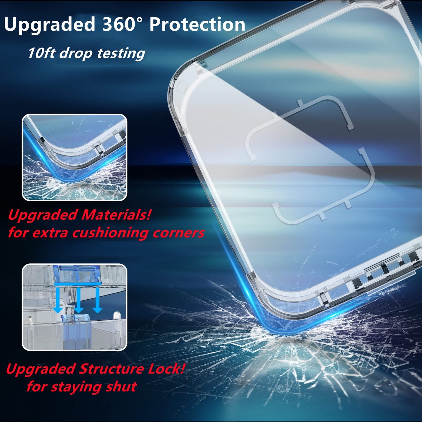 Anti-Lost Clear Cover Case Compatible with Square Reader 2nd Generation, 1st Generation, Case Compatible with Square Contactless Chip Card Reader