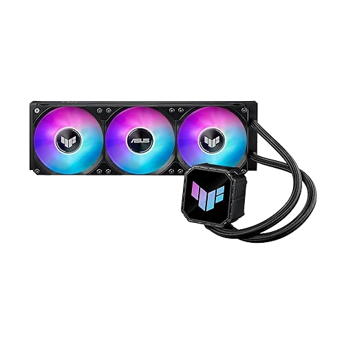 ASUS TUF Gaming LC III 360 ARGB AIO Cooler with pre-Installed & Integrated Triple Fans Designed for high Airflow and Static Pressure; efficient Pump