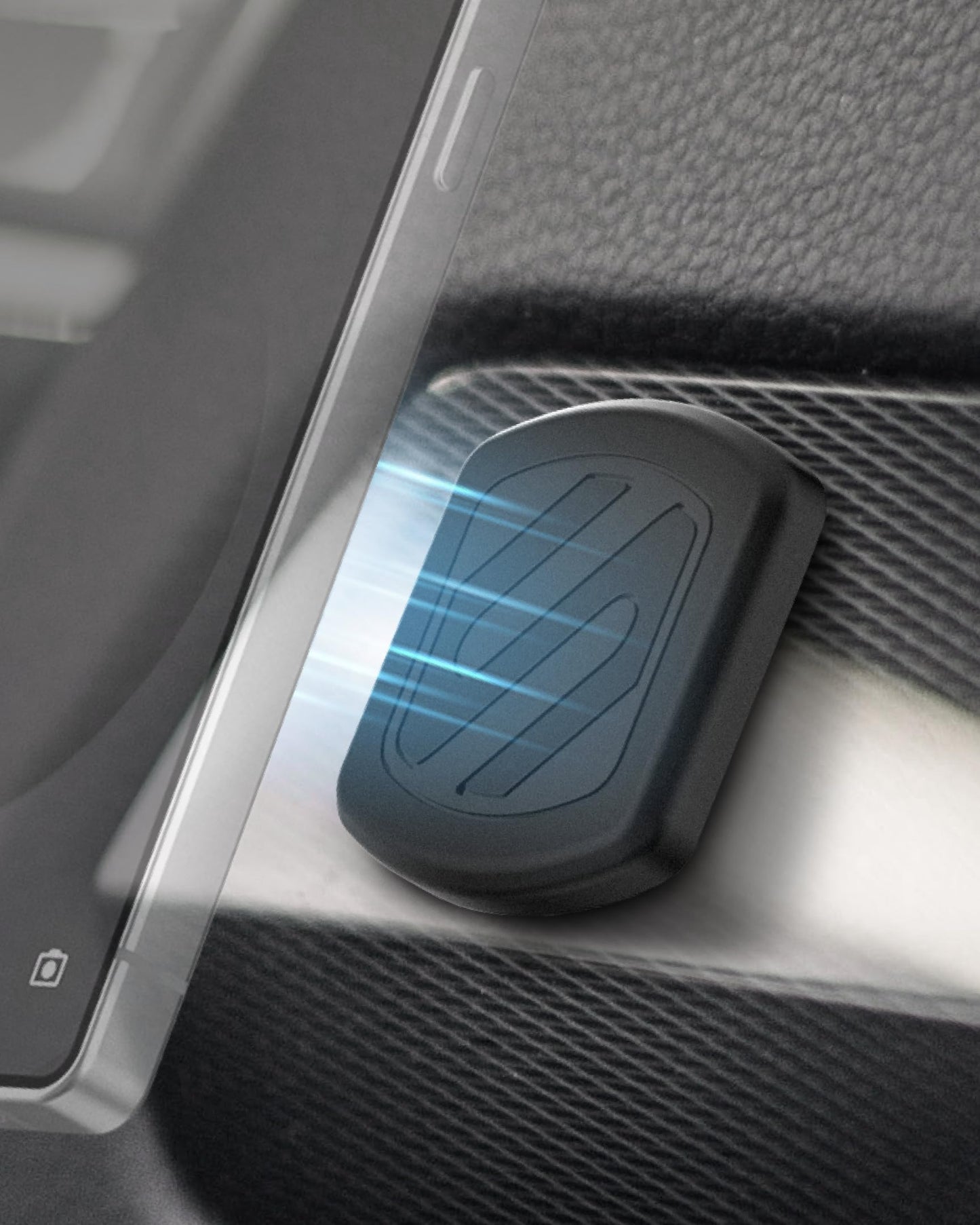 Scosche MagicMount Flush Extra Strength Magnetic Car Mount for Dashboard and Flat Surfaces, Low Profile Car Cell Phone Holder with Thick Metal Plate