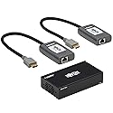 Tripp Lite HDMI Over Ethernet Cat6 Extender Kit, Splitter/2x Pigtail Receivers - Up to 230 feet or 70.1 Meters - 4K 60Hz Video HDR, 4:4:4, PoC, TAA