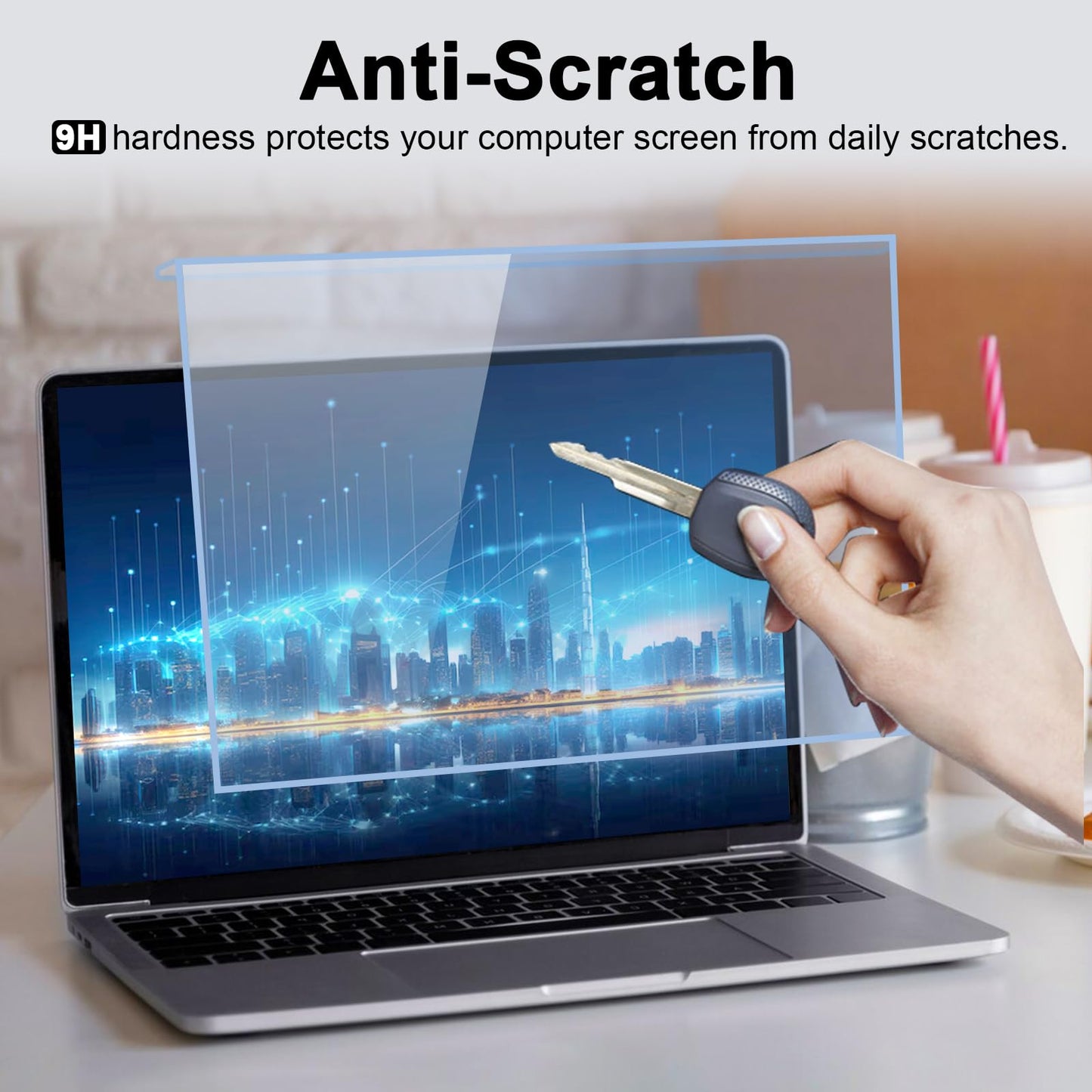 15.6 Inch Blue Light Screen Protector Panel, Eye Protection Anti-Scratch Blue Light Screen Filter for 15.6" with 16:9 Aspect Ratio Laptop, HD Not