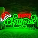 Merry Christmas Neon Sign Neon Christmas Sign for wall decor perfect for parties bars home Xmas decorations and as a gift for family an d children