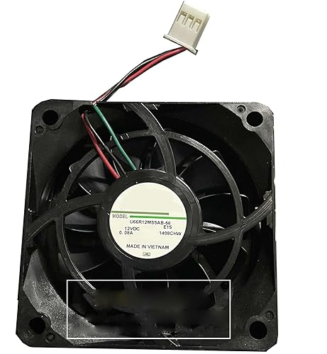 Zyvpee® 6cm U66R12MS5AB-56 E15 12V 60mm 0.08A 3Wire Projector Fan 60x60x15mm U66R12MS5AB-56E15