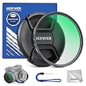 NEEWER 58mm MC UV Protection Filter with Lens Cap, Multi Resistant Nano Coatings/HD Optical Glass/Water Repellent/Scratch Resistant/Aluminum Alloy