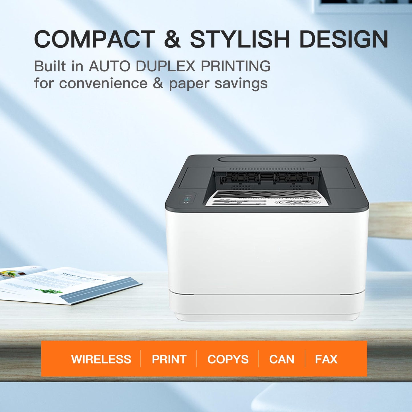 E-Z Ink Pro 952 Inkjet Printer Home Office,Copier,Scanner, Copy and Auto 2-Sided Printing - Wired-Only,White, Medium